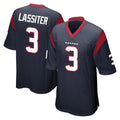 H.Texans #3 Kamari Lassiter Player Navy Home Game Kdoa Stitched Jerseys