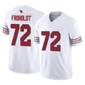 A.Cardinals #72 Hjalte Froholdt Player White Vapor F.U.S.E. Limited Home Game Kdoa Stitched Jerseys