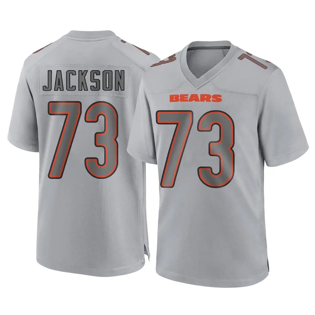 C.Bears #73 Jonah Jackson Player Gray Atmosphere Fashion Game Kdoa Stitched Jerseys