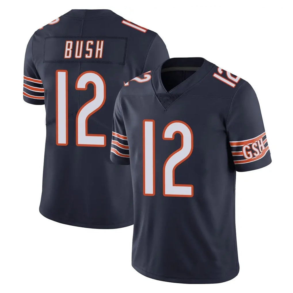 C.Bears #12 Devin Bush Player Navy Vapor Untouchable Limited Home Game Kdoa Stitched Jerseys