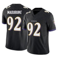 B.Ravens #92 Nnamdi Madubuike Player Black Vapor F.U.S.E. Limited Kdoa Stitched Jerseys