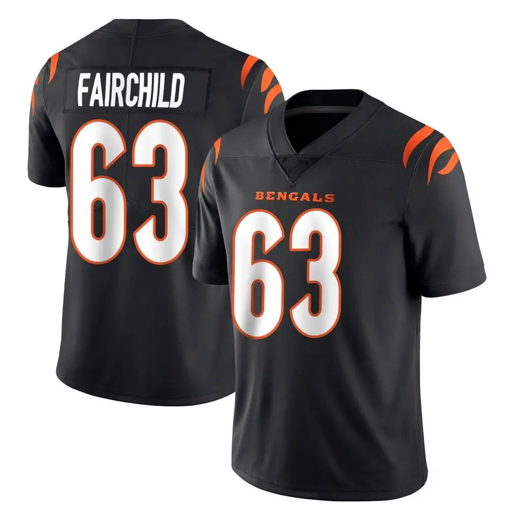C.Bengals #63 Dylan Fairchild Player Black Vapor Untouchable Limited Home Game Kdoa Stitched Jerseys