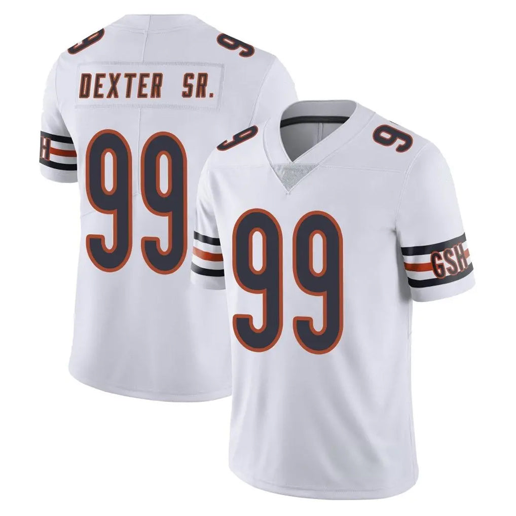 C.Bears #99 Gervon Dexter Sr. Player White Vapor Untouchable Limited Home Game Kdoa Stitched Jerseys