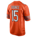 C.Bears #15 Rome Odunze Player Orange Home Game Kdoa Stitched Jerseys