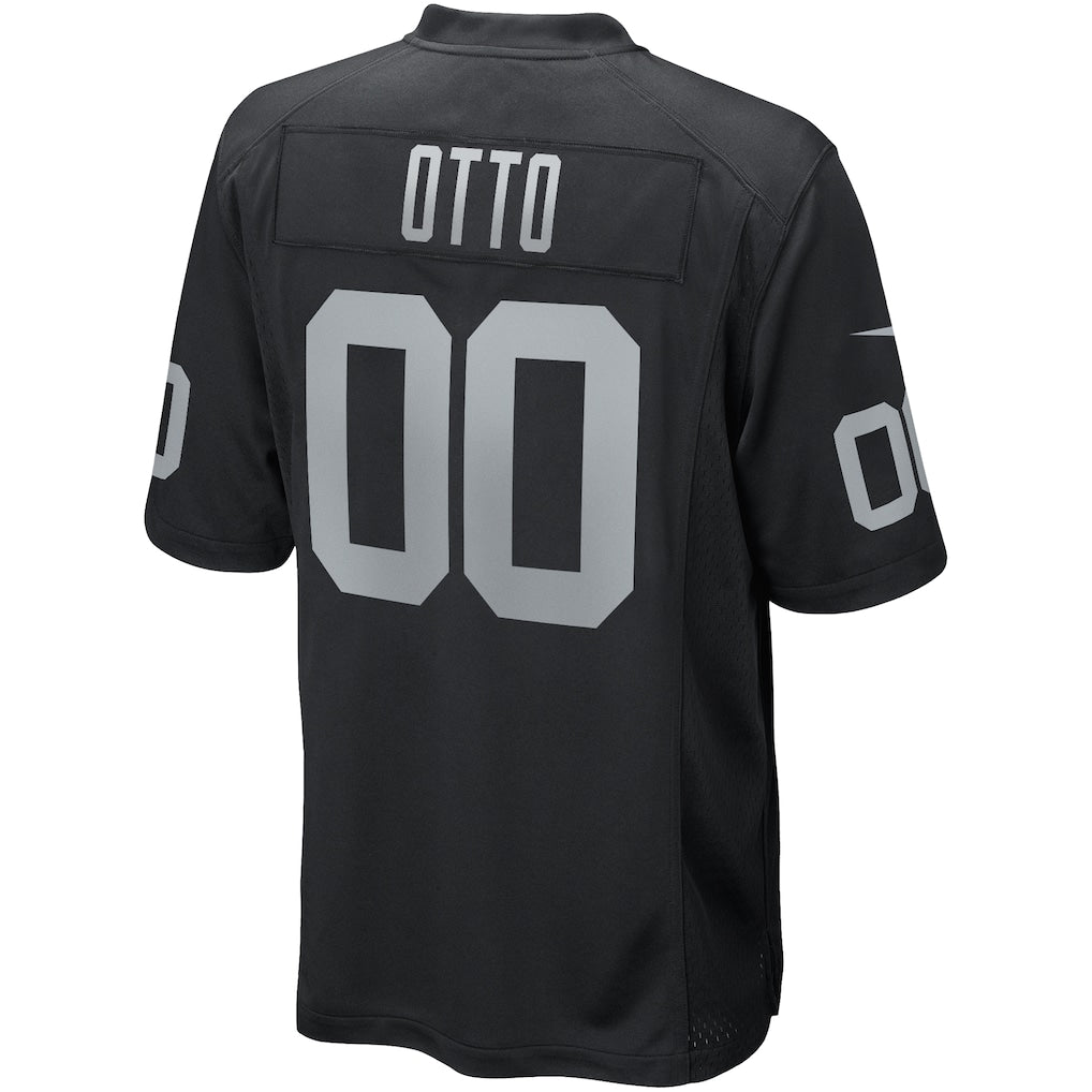 Kdoa LV.Raiders #0 Jim Otto Black Game Retired Player Jersey