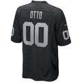 Kdoa LV.Raiders #0 Jim Otto Black Game Retired Player Jersey