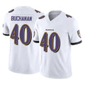 B.Ravens #40 Teddye Buchanan Player White Vapor F.U.S.E. Limited Home Game Kdoa Stitched Jerseys