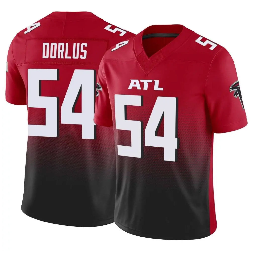 A.Falcons #54 Brandon Dorlus Player Red Vapor F.U.S.E. Limited Home Game Kdoa Stitched Jerseys