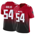 A.Falcons #54 Brandon Dorlus Player Red Vapor F.U.S.E. Limited Home Game Kdoa Stitched Jerseys