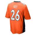 Kdoa D.Broncos #26 Devon Key Orange player Game Jersey
