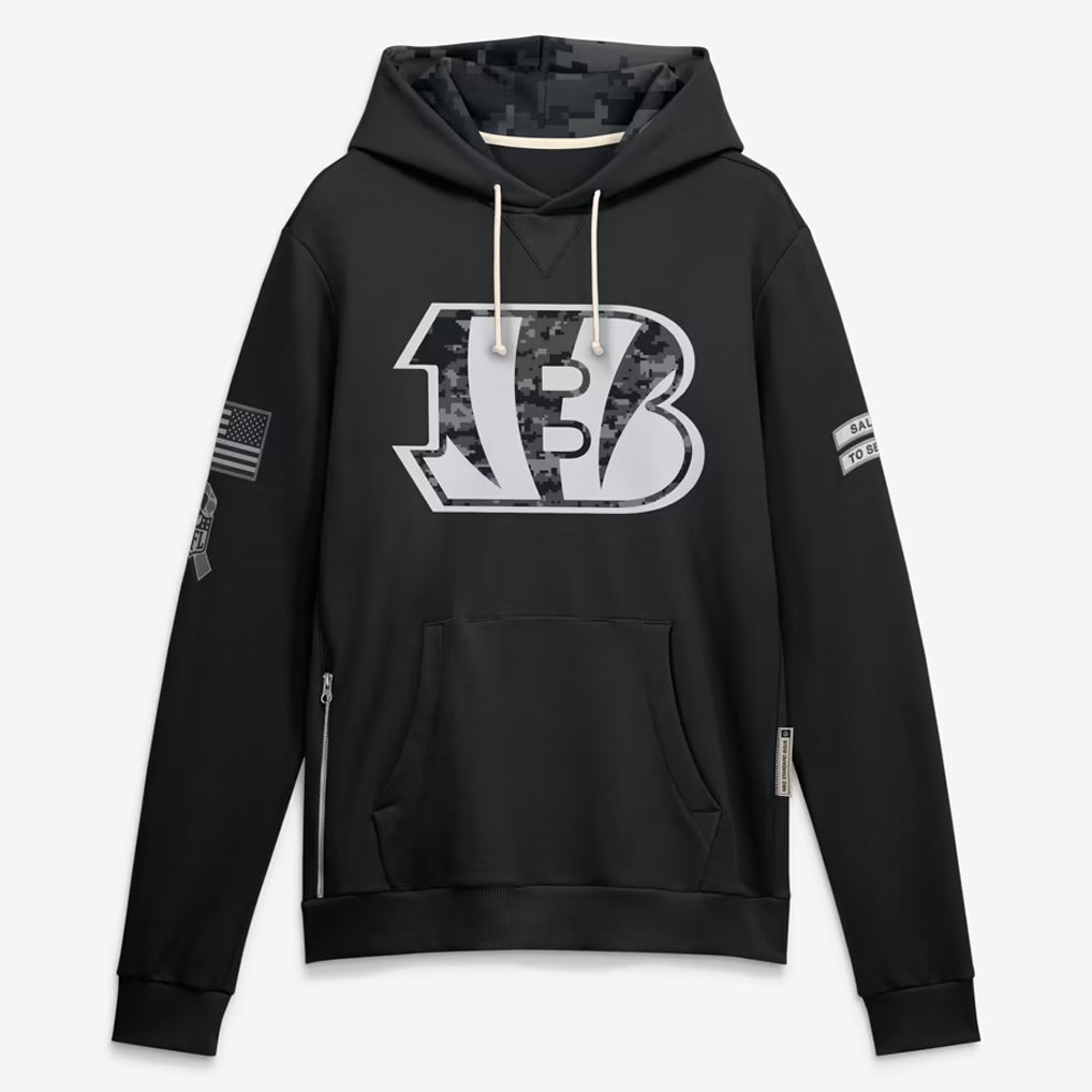 C.Bengals 2026 Black Logo Pullover Hoodies Limited Game Kdoa Stitched Jerseys