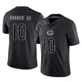 C.Bears #10 Luther Burden III Player Black REFLECTIVE Limited Game Kdoa Stitched Jerseys