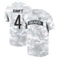 C.Bears #4 D'Andre Swift Player Arctic Camo Salute to Service Performance T-Shirt Limited Kdoa Stitched Jerseys