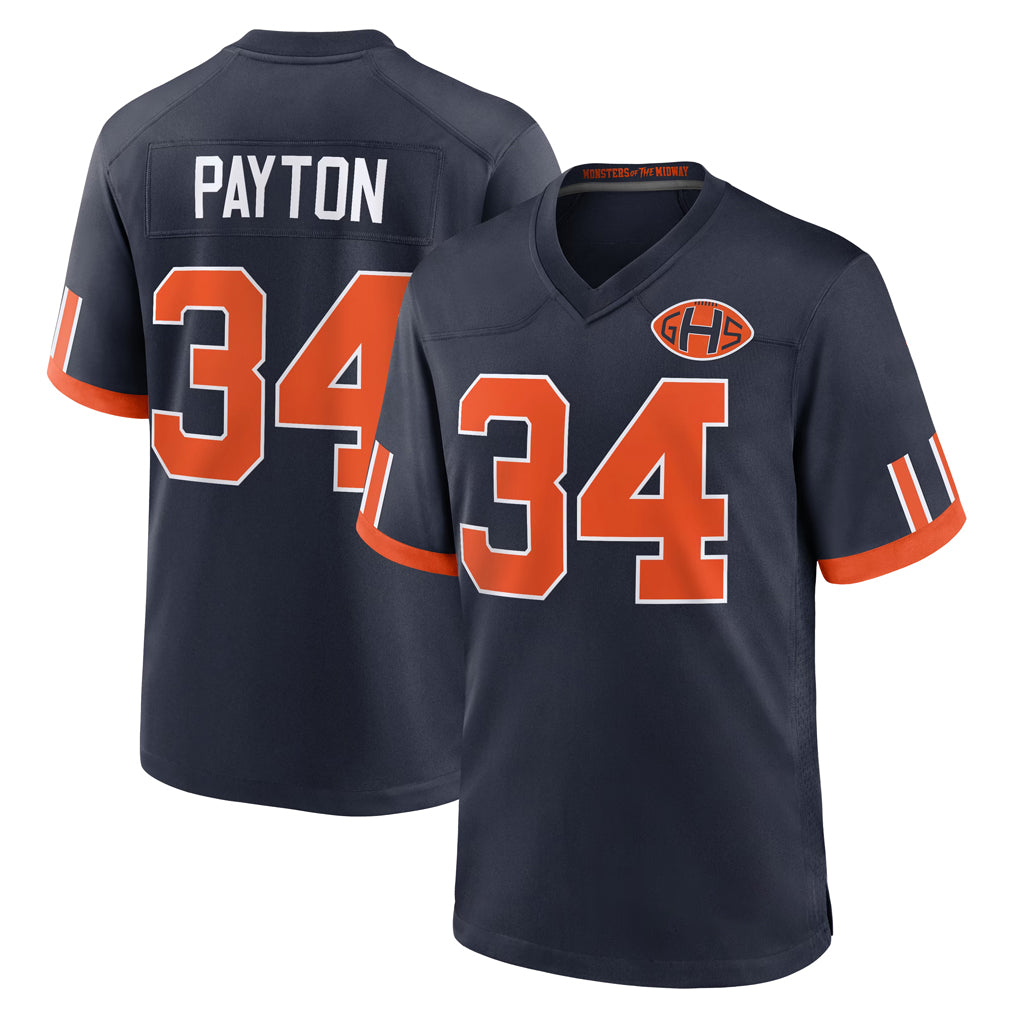 C.Bears #34 Walter Payton Player Navy 2026 Rivalries Collection Home Game Kdoa Stitched Jerseys