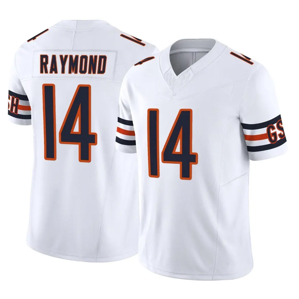C.Bears #14 Kalif Raymond Player White Vapor F.U.S.E. Limited Home Game Kdoa Stitched Jerseys