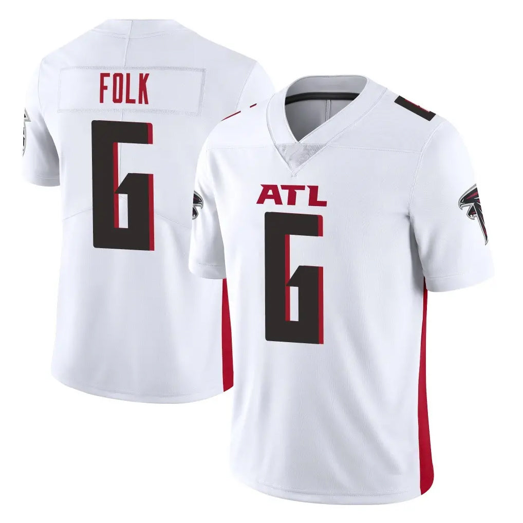 A.Falcons #6 Nick Folk Player White Vapor Untouchable Limited Home Game Kdoa Stitched Jerseys