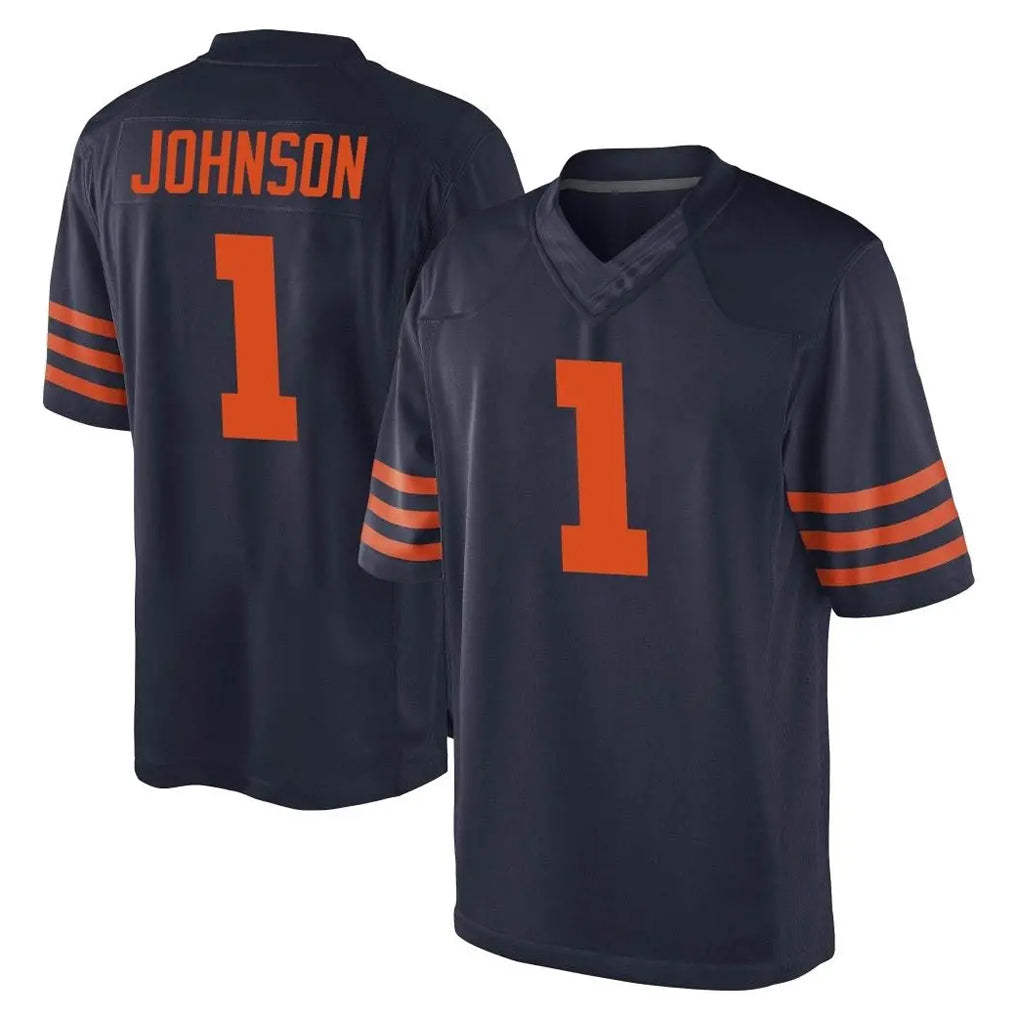 C.Bears #1 Jaylon Johnson Player Navy Blue Alternate Game Kdoa Stitched Jerseys