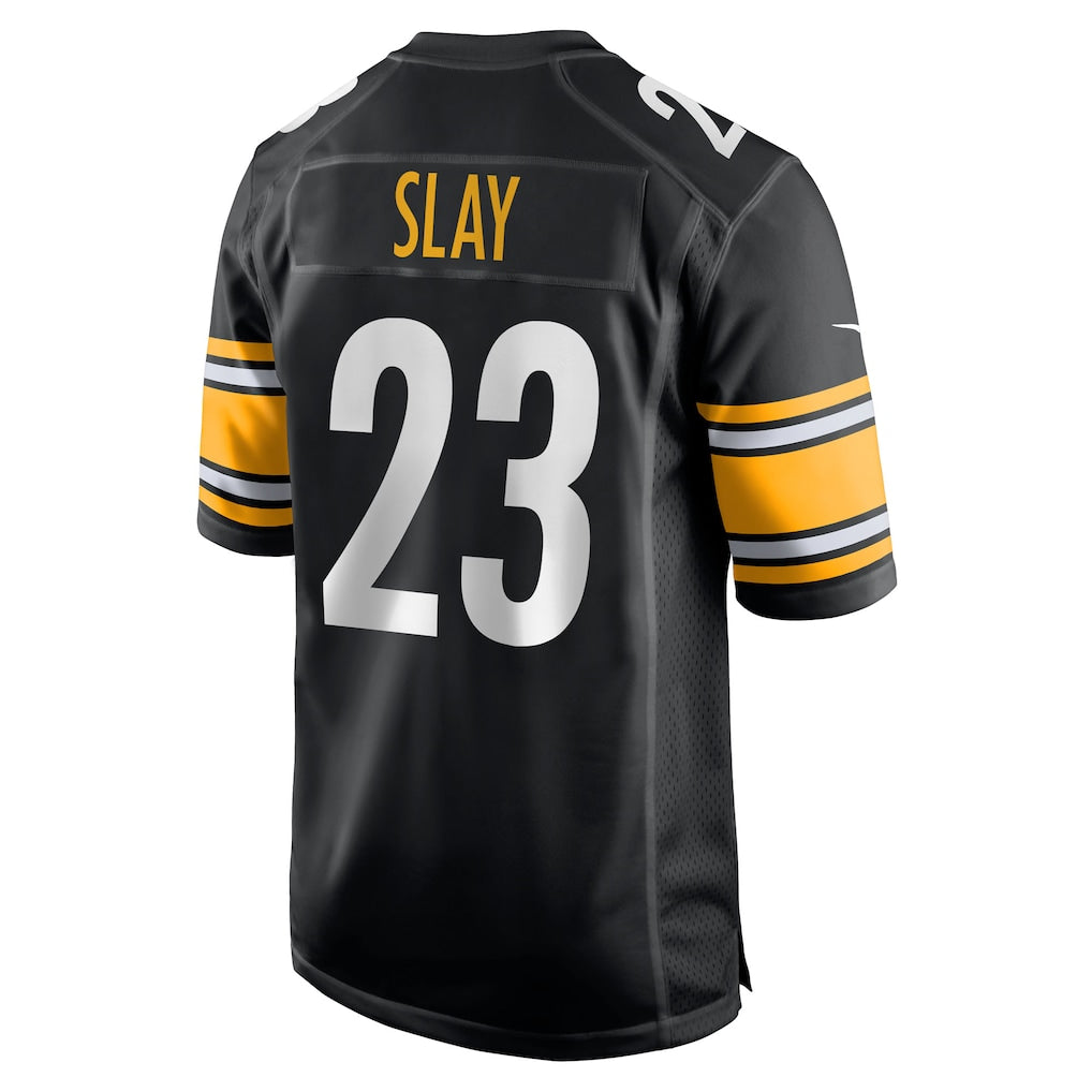 Kdoa P.Steelers #23 Darius Slay Black Team Game Jersey